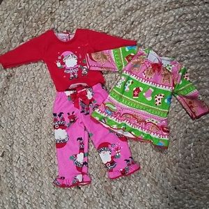 18" Doll Christmas Pajama Set